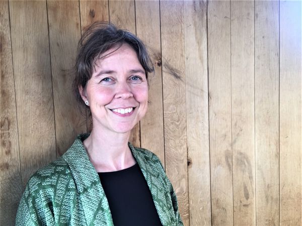 Anne Odgård i Samtaletårnet ved Silkeborg Højskole. Foto: Mette Thue